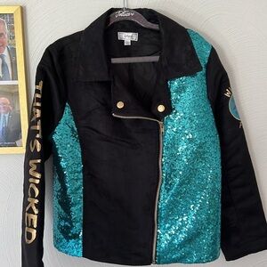 WICKED Sequin Disney wicked jacket. Sz large.